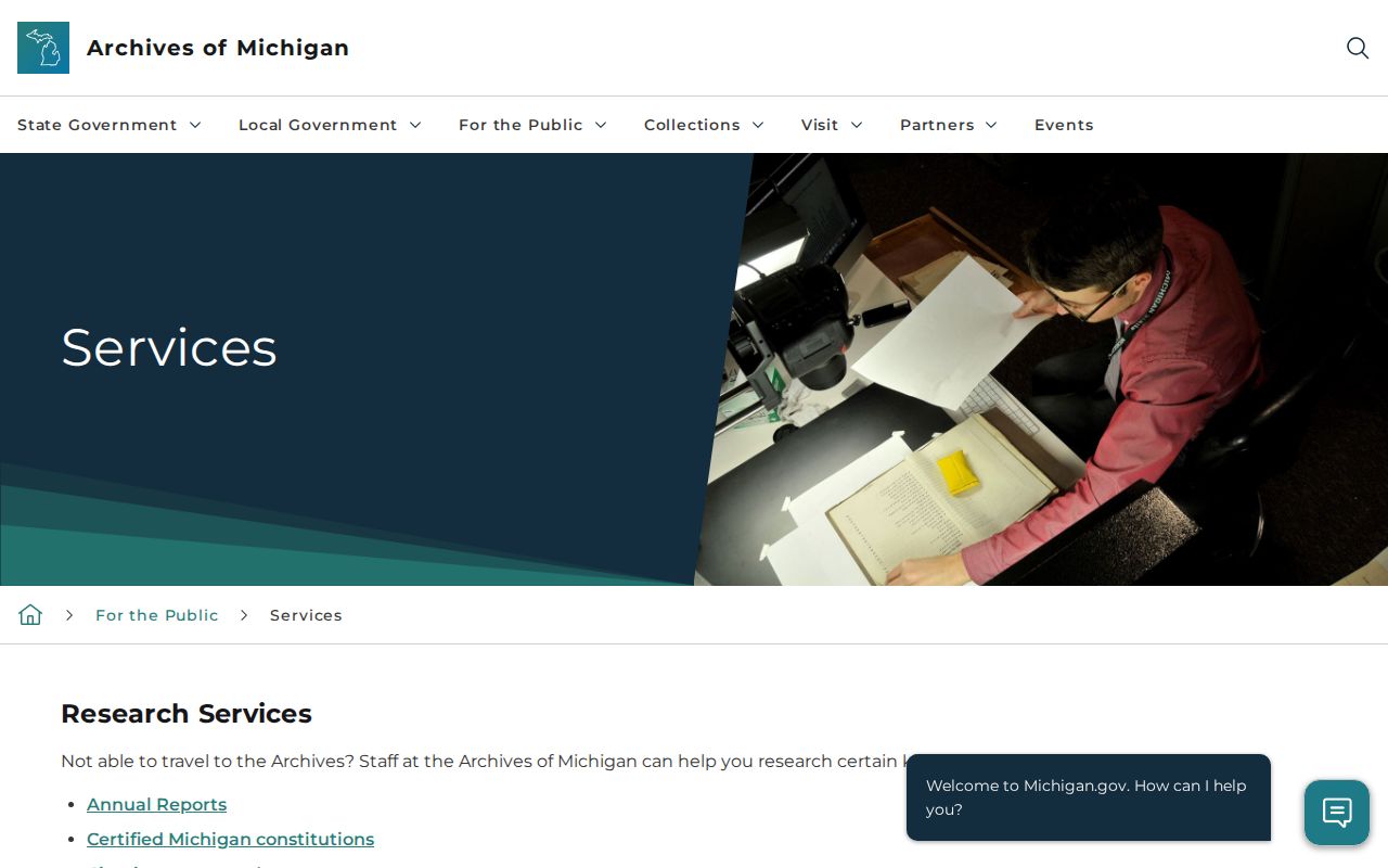Archives of Michigan route for older Lake County arrest and court records